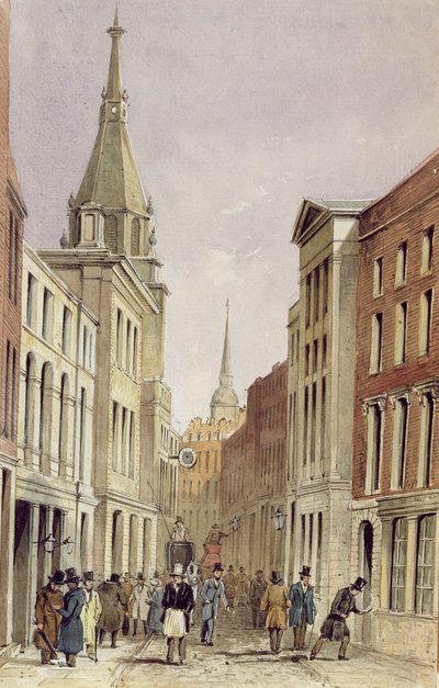Lombard Street East, with St. Edmund the King by Frederick Shepherd